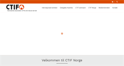 Desktop Screenshot of ctif.no