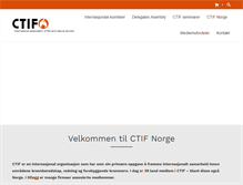 Tablet Screenshot of ctif.no